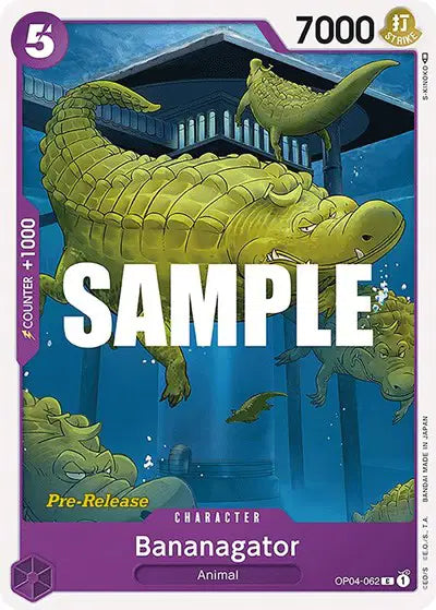 Bananagator - OP04-062 - Kingdoms of Intrigue Pre-Release Cards