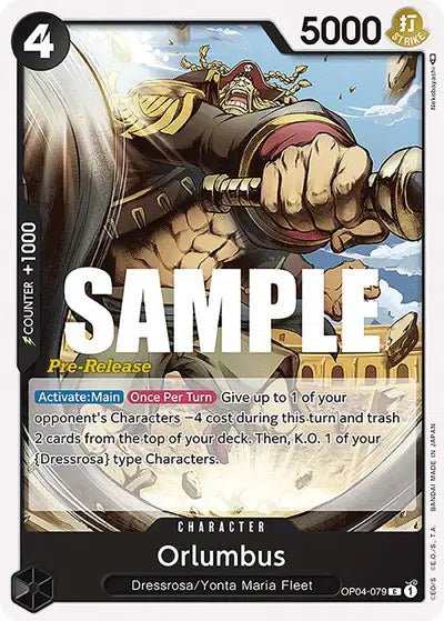 Orlumbus - OP04-079 - Kingdoms of Intrigue Pre-Release Cards