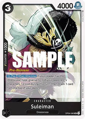 Suleiman - OP04-085 - Kingdoms of Intrigue Pre-Release Cards