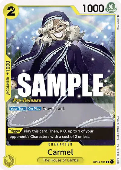 Carmel - OP04-101 - Kingdoms of Intrigue Pre-Release Cards