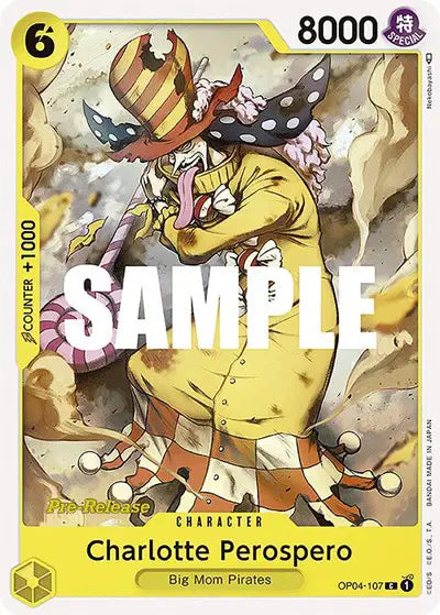 Charlotte Perospero - OP04-107 - Kingdoms of Intrigue Pre-Release Cards