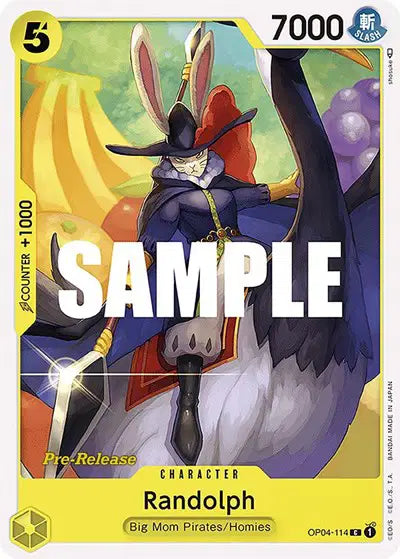 Randolph - OP04-114 - Kingdoms of Intrigue Pre-Release Cards