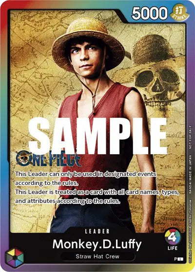 Monkey.D.Luffy (Leader Pack - Live Action) (Sealed Battle 2023 Vol. 1) - N/A - One Piece Promotion Cards