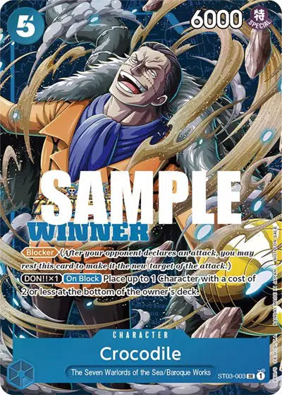 Crocodile (Winner Pack Vol. 5) - ST03-003 - One Piece Promotion Cards