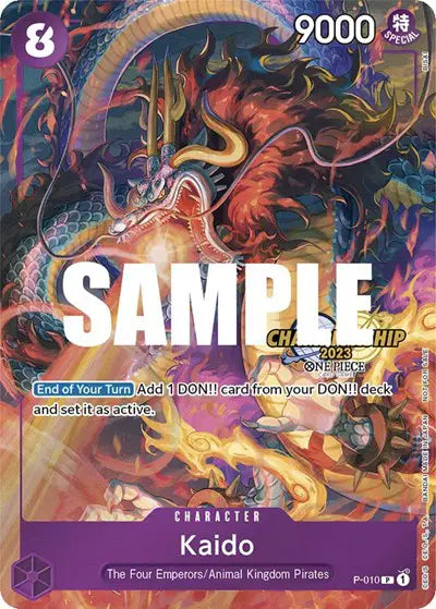 Kaido (CS 2023 Celebration Pack) - P-010 - One Piece Promotion Cards
