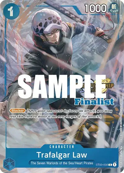 Trafalgar Law (CS 2023 Top Players Pack) [Finalist] - ST03-008 - One Piece Promotion Cards