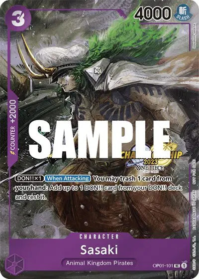 Sasaki (CS 2023 Event Pack Finalist Ver.) - OP01-101 - One Piece Promotion Cards