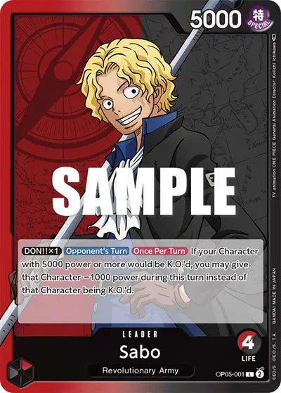 Sabo (001) - OP05-001 - Awakening of the New Era