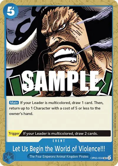 Let Us Begin the World of Violence!! - OP05-059 - Awakening of the New Era