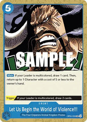 Let Us Begin the World of Violence!! - OP05-059 - Awakening of the New Era