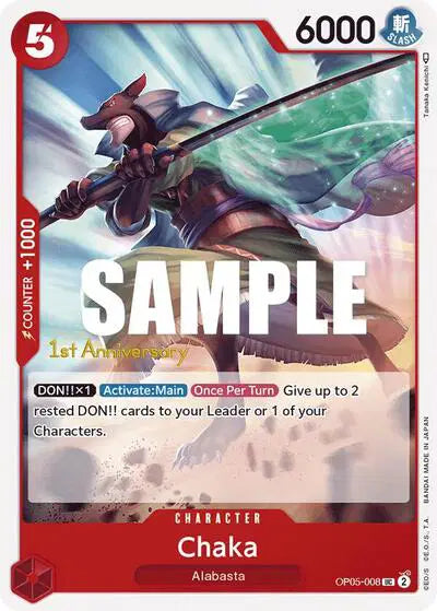 Chaka - OP05-008 - Awakening of the New Era: 1st Anniversary Tournament Cards
