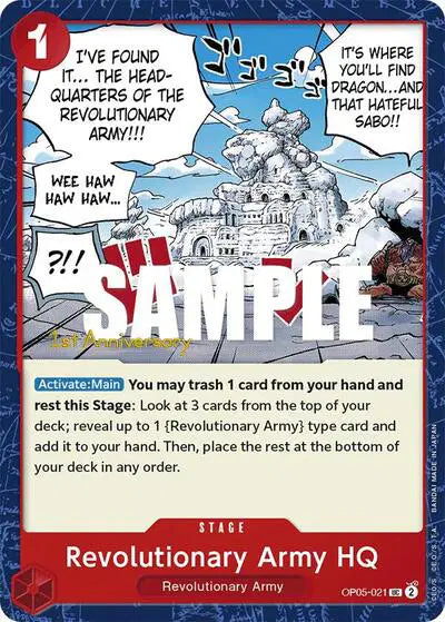 Revolutionary Army HQ - OP05-021 - Awakening of the New Era: 1st Anniversary Tournament Cards