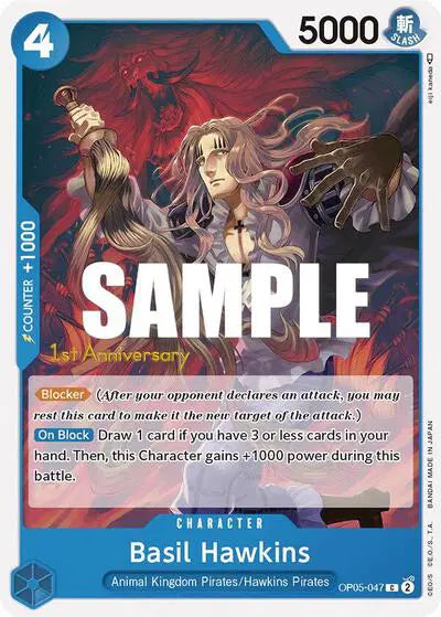 Basil Hawkins - OP05-047 - Awakening of the New Era: 1st Anniversary Tournament Cards