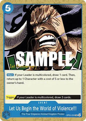 Let Us Begin the World of Violence!! - OP05-059 - Awakening of the New Era: 1st Anniversary Tournament Cards