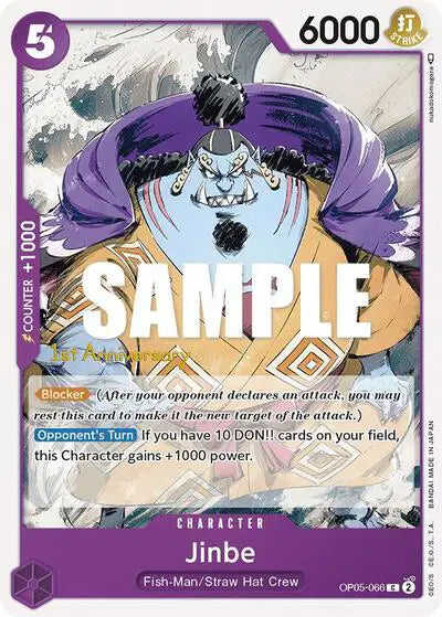 Jinbe - OP05-066 - Awakening of the New Era: 1st Anniversary Tournament Cards