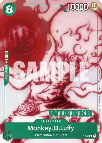 Monkey.D.Luffy (Starter Deck 16: Uta Deck Battle) [Winner] - P-061 - Starter Deck 16: GREEN Uta