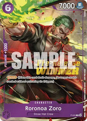 Roronoa Zoro (OP-06 Pre-Release Tournament) [Winner] - P-045 - One Piece Promotion Cards