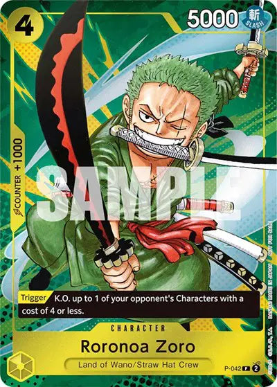 Roronoa Zoro (Event Pack Vol. 3) - P-042 - One Piece Promotion Cards