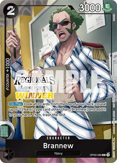 Brannew (Online Regional 2024) [Winner] - OP03-089 - One Piece Promotion Cards
