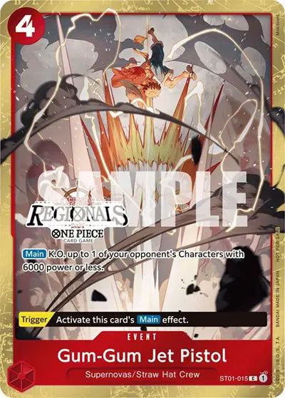 Gum-Gum Jet Pistol (Offline Regional 2024) [Participant] - ST01-015 - One Piece Promotion Cards