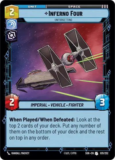 Inferno Four - Unforgetting - SOR-031 - Spark of Rebellion