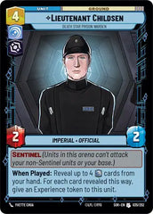 Lieutenant Childsen - Death Star Prison Warden - SOR-035 - Spark of Rebellion