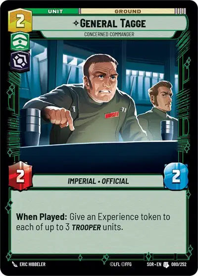 General Tagge - Concerned Commander - SOR-080 - Spark of Rebellion