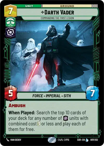Darth Vader - Commanding the First Legion - SOR-087 - Spark of Rebellion
