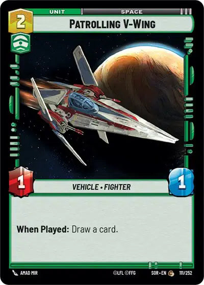 Patrolling V-Wing - SOR-111 - Spark of Rebellion