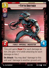 Fifth Brother - Fear Hunter - SOR-131 - Spark of Rebellion