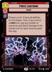 Force Lightning - SOR-138 - Spark of Rebellion