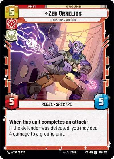 Zeb Orrelios - Headstrong Warrior - SOR-146 - Spark of Rebellion