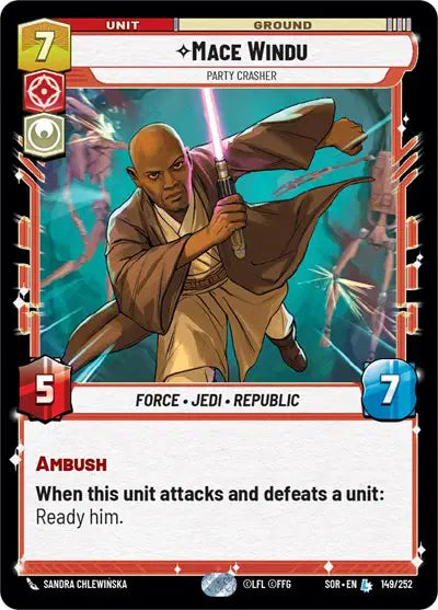 Mace Windu - Party Crasher - SOR-149 - Spark of Rebellion
