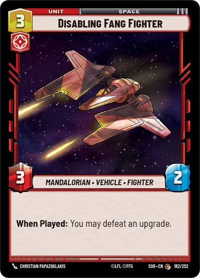 Disabling Fang Fighter - SOR-162 - Spark of Rebellion