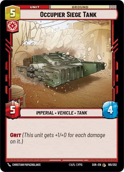 Occupier Siege Tank - SOR-165 - Spark of Rebellion