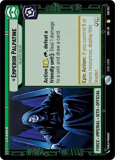 Emperor Palpatine - Galactic Ruler - SOR-006 - Spark of Rebellion