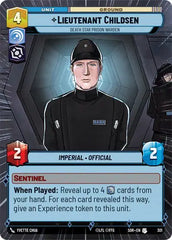 Lieutenant Childsen - Death Star Prison Warden (Hyperspace) - SOR-301 - Spark of Rebellion