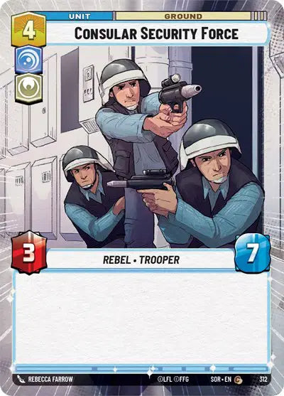 Consular Security Force (Hyperspace) - SOR-312 - Spark of Rebellion
