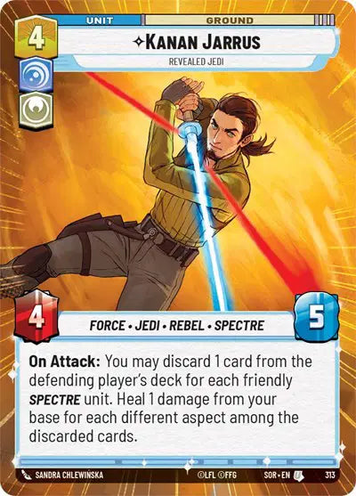 Kanan Jarrus - Revealed Jedi (Hyperspace) - SOR-313 - Spark of Rebellion