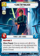 Luke Skywalker - Jedi Knight (Hyperspace) - SOR-317 - Spark of Rebellion