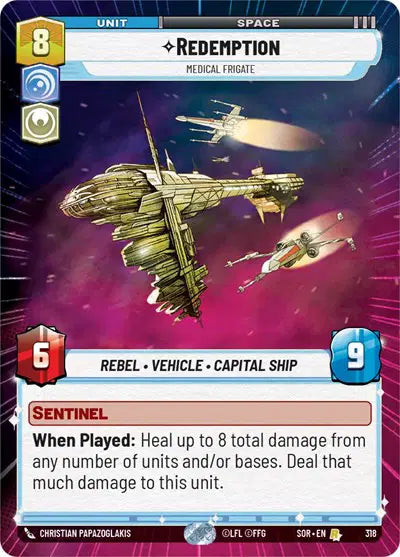 Redemption - Medical Frigate (Hyperspace) - SOR-318 - Spark of Rebellion