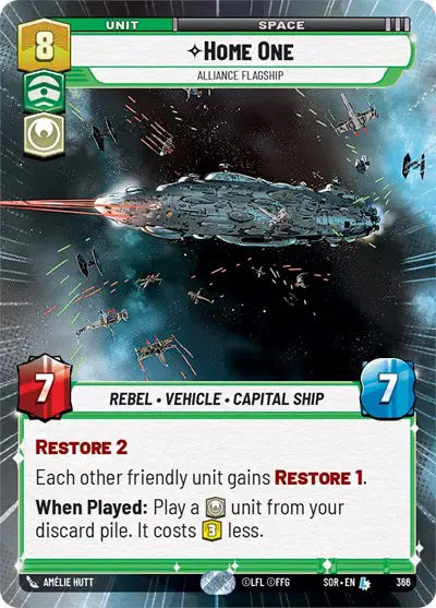 Home One - Alliance Flagship (Hyperspace) - SOR-366 - Spark of Rebellion