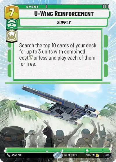 U-Wing Reinforcement (Hyperspace) - SOR-368 - Spark of Rebellion