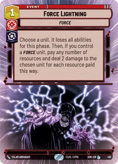 Force Lightning (Hyperspace) - SOR-401 - Spark of Rebellion