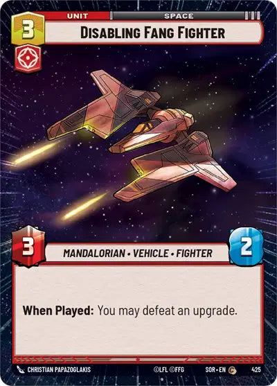 Disabling Fang Fighter (Hyperspace) - SOR-425 - Spark of Rebellion