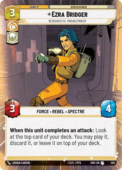 Ezra Bridger - Resourceful Troublemaker (Hyperspace) - SOR-454 - Spark of Rebellion