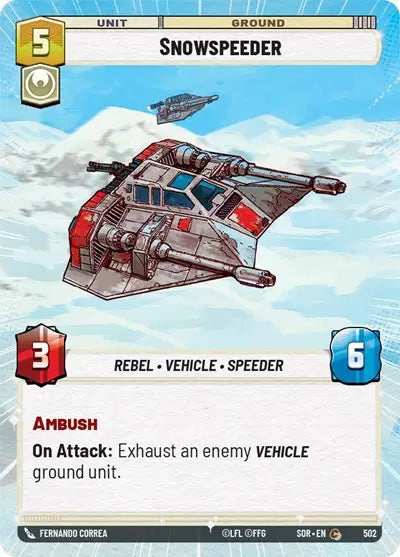 Snowspeeder (Hyperspace) - SOR-502 - Spark of Rebellion