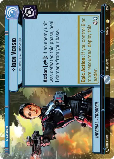 Iden Versio - Inferno Squad Commander (Hyperspace) - SOR-270 - Spark of Rebellion