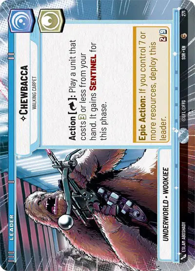 Chewbacca - Walking Carpet (Hyperspace) - SOR-271 - Spark of Rebellion