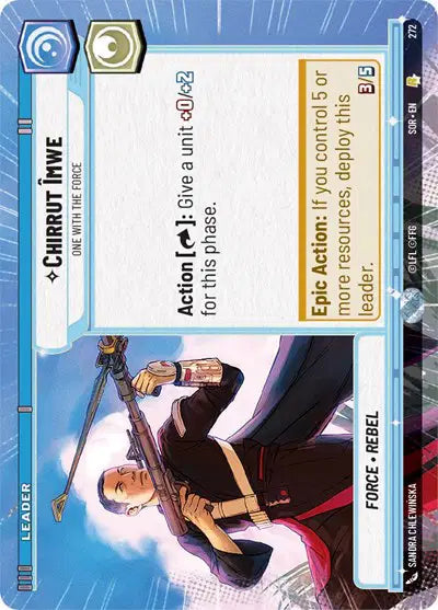 Chirrut Imwe - One With The Force (Hyperspace) - SOR-272 - Spark of Rebellion